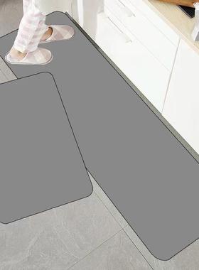 Pure-coloured kitchen mats, oil-resistant, silicon-resistant