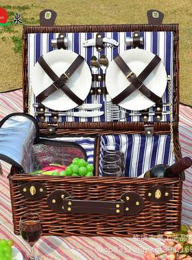 Customize the vine-cooked picnic basket willows make hand-ma