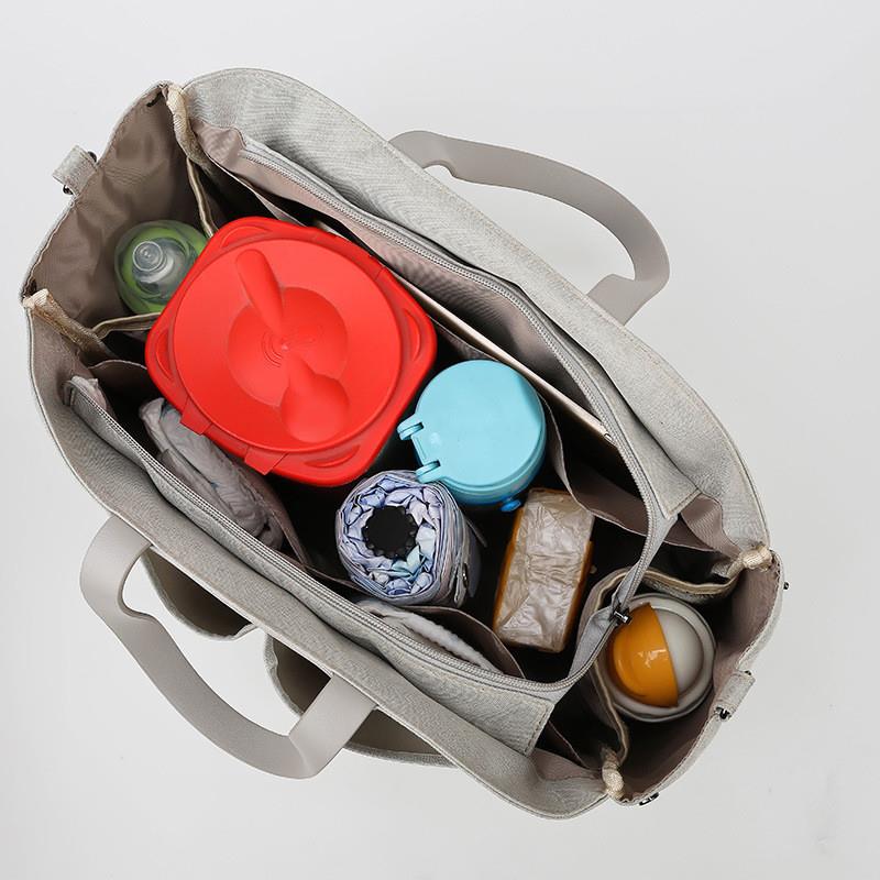 Waterproof diaper handbags, plain-coloured Mommy travels bab