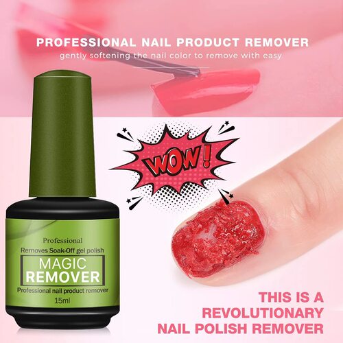 Nail Polish Remover Remove Soak-Off Gel Polish卸美甲胶卸甲膏