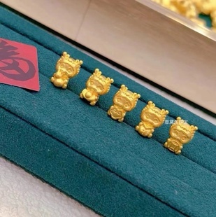 欧美跨境外贸五福龙转运红绳手链本命年生肖龙手绳仿黄金手串手饰