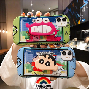 正品蜡笔小新苹果11手机壳小蛮腰7plus全包软壳iphone11Pro网红女款6防摔XR情侣xsmax可爱se卡通8P硅胶保护套