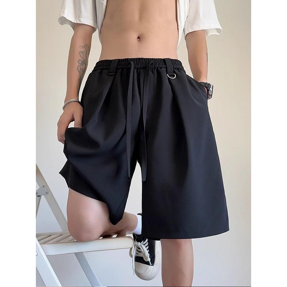 冰丝短裤男生夏季薄款百搭运动宽松休闲裤外穿篮球沙滩五分裤凉感