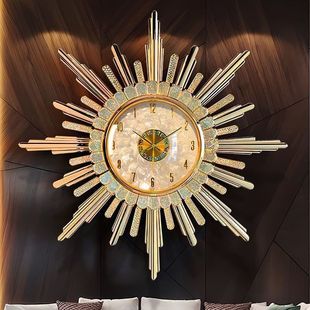 饰钟表 新款 欧式 轻奢挂钟客厅挂墙大气高端时钟美式 高级艺术装