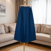 宽松直筒休闲裤 子垂坠松紧腰裤 裙新中式 春季 裤 高腰阔腿裤 女装 新款