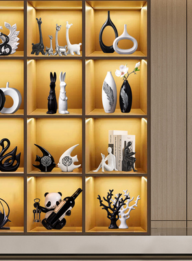 北欧摆件家居客厅酒柜电视柜装饰品现代玄关桌面摆件乔迁礼物