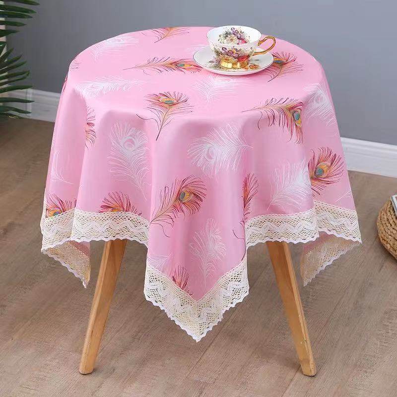 圆桌桌布布艺棉麻小清新家用加厚欧式台布大小餐厅圆形餐桌布茶几