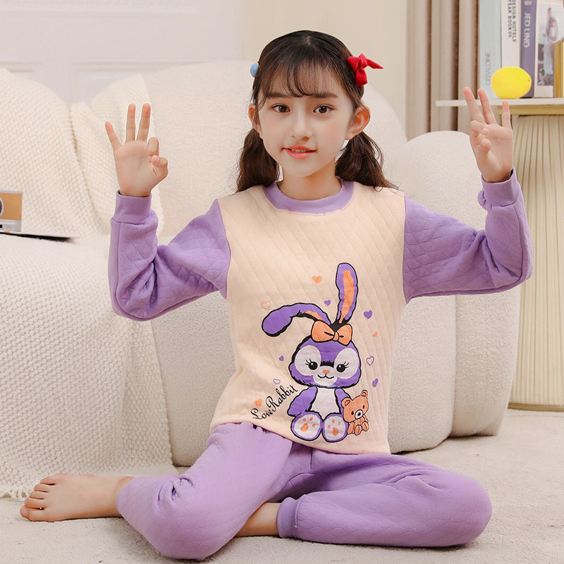 男童秋衣秋裤加厚儿童保暖套装三层夹棉女童内衣宝宝睡衣打底秋冬,童装/婴儿装/亲子装,内衣套装,淘宝优惠券,粉丝福利购,淘宝优惠卷