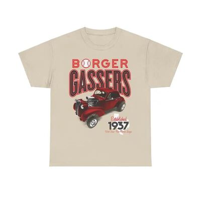 Borger Gassers Est 1937 Texas Baseball T shirt