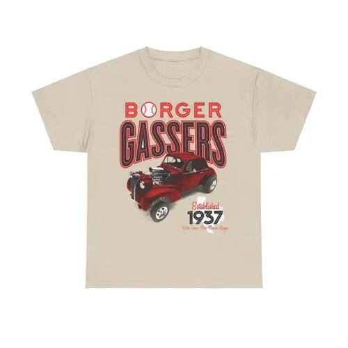 Borger Gassers Est 1937 Texas Baseball T shirt