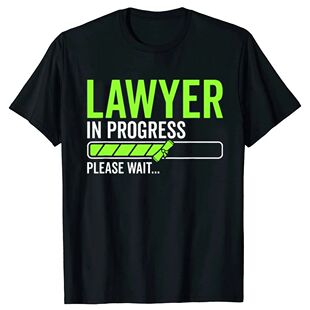 Funny Lawyer in Progress Attorney Law School Student T-shirt
