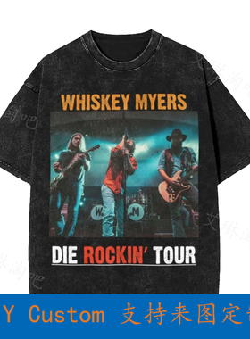 Whiskey Myers Tour-2019 Vintage Oversized T-Shirt Q7XC