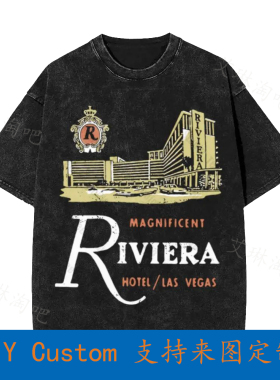 Riviera Hotel V2 Las Vegas Vintage Oversized T-Shirt P7P8