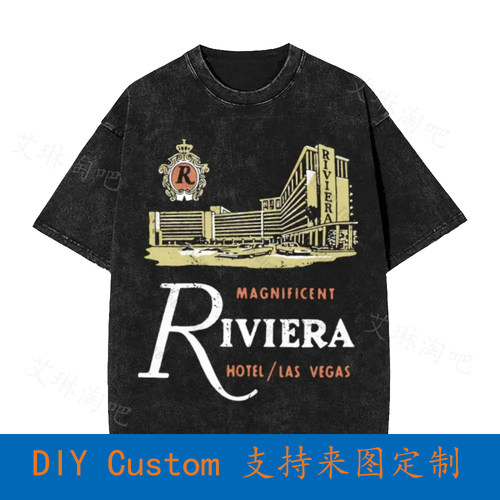 Riviera Hotel V2 Las Vegas Vintage Oversized T-Shirt P7P8