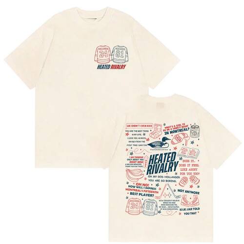 Heated Rivalry Hockey Couple Graphic T-Shirt Shane Hollander