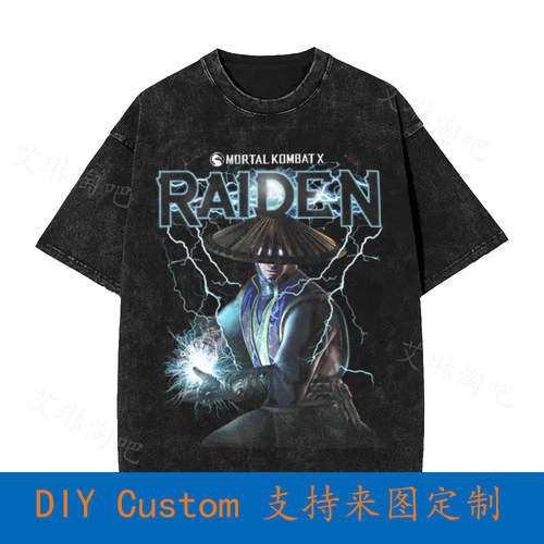 Mortal Kombat Raiden Comic Book Video Game Oversized T-Shirt