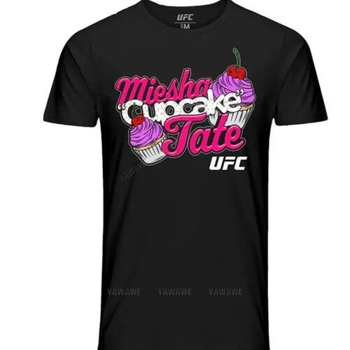 New cotton brand t-shirt black unisex tee shirt Miesha Tate