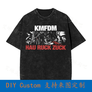 90S Kmfdm Hau Ruck Zuck Tour Oversized T-Shirt P7A4