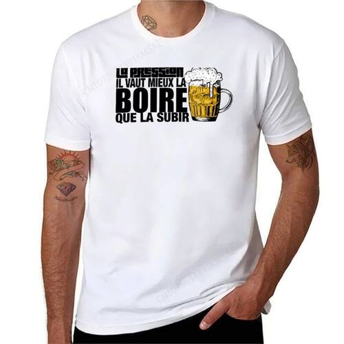 Pressure is better to drink than to suffer T-shirt Short sle