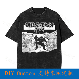 Operation Ivy Op Ivy Logo Vintage Oversized T-Shirt W9C2