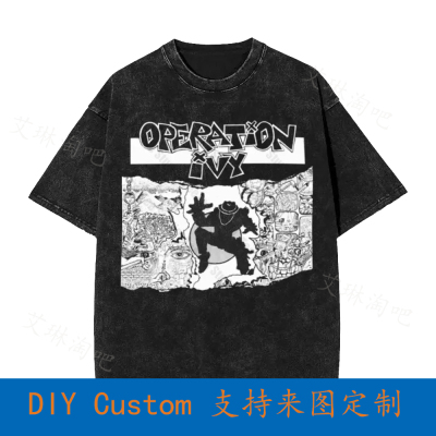 Operation Ivy Op Ivy Logo Vintage Oversized T-Shirt W9C2