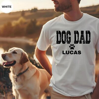 Custom Dog Dad Sweatshirt Personalized Dog Dad T-Shirt Custo