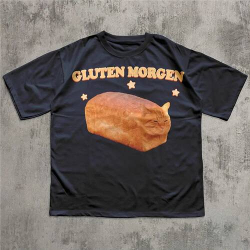 Gluten Morgen Funny T-shirt For Men Women 100% Cotton T Shir