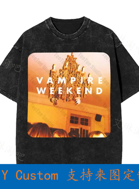 Vampire Weekend American Rock Band Logo Vintage Oversized T-