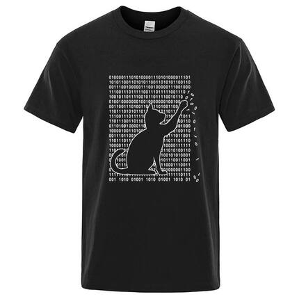 Men's High Quality T-shirt Cotton Blend Funny Cool Cat Desig