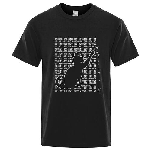 Men's High Quality T-shirt Cotton Blend Funny Cool Cat Desig
