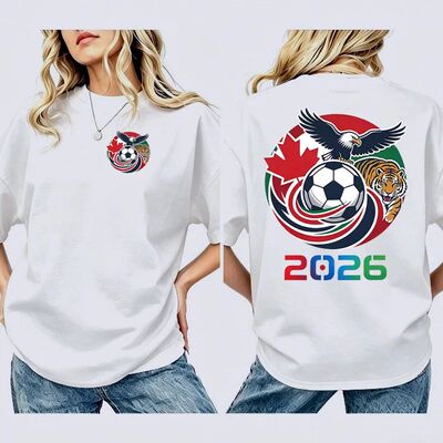 Football Match Shirt Soccer Game USA Canada Mexico Soccer Ts