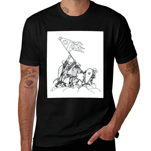 Meerkats raise the flag! T-Shirt Plus Size Short Sleeve T-Sh