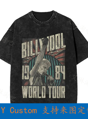 Billy Idol 1984 Punk Rock Singer On The Mic World Tour Overs
