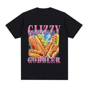 Glizzy Gobbler Funny Hot Dog Meme Graphic T-shirt Men Women