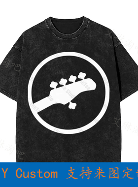 Bass Guitars Fret Fretless Vintage Oversized T-Shirt W1CJ