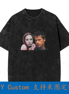 Brangelina Women'S Fitted Vintage Oversized T-Shirt White 8E