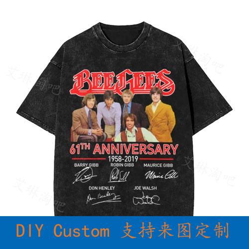 Beegees 61Th Anniversary 1958 2019 Signatures Vintage Oversi