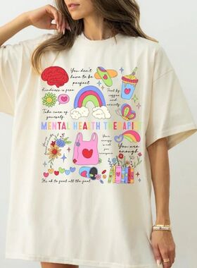 Mental Health Shirts Therapist Gift Anxiety You Are Enough N