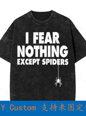 I Fear Nothing Except Spiders Vintage Oversized T-Shirt VRFF