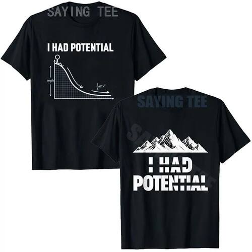 Y2k Wasted Potential Designs Men Clothing Funny I Had Potent
