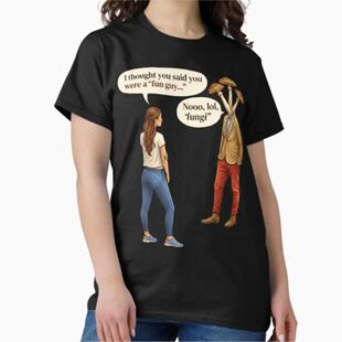 Fun Guy vs Fungi - Humor Illustration T-shirt For Men Women