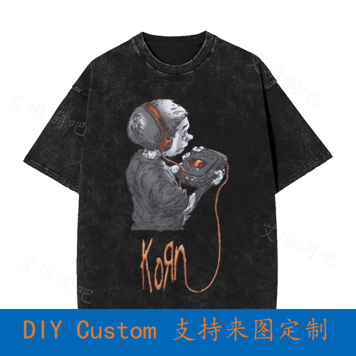 Vintage Korn Nu Metal Music Band Vintage Oversized T-Shirt 2