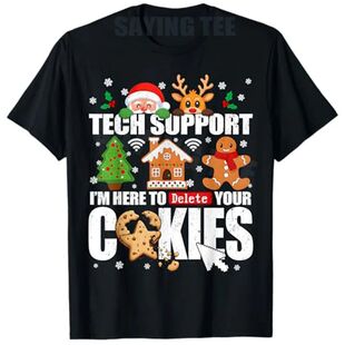 Tech Support Delete Your Cookies Men Ugly Christmas IT Nerd