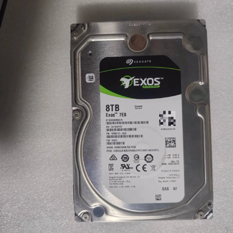 原装 Seagate/希捷ST8000NM001A/0075 8TB 8T SAS 银河企业级硬盘