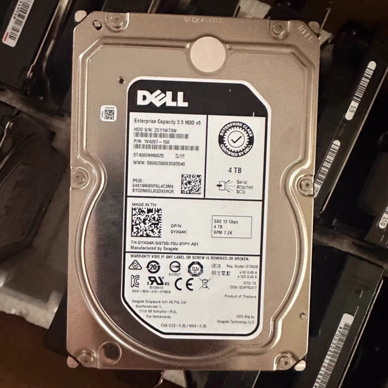 DELL ST4000NM0005/0025硬盘 0XWM1W 0YXG4K 4T 4TB SAS 12GB 3.5