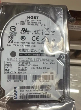 原装 浪潮/日立300G 10K SAS 12Gb 2.5寸 HUC101830CSS200 M4硬盘