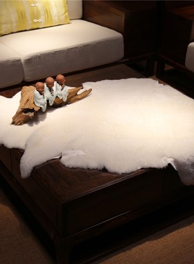 直播羊皮毛一体纯羊毛 羊剪绒皮料滩二毛羊羔毛花羊皮辅料手工DIY