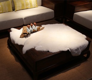 直播羊皮毛一体纯羊毛 羊剪绒皮料滩二毛羊羔毛花羊皮辅料手工DIY