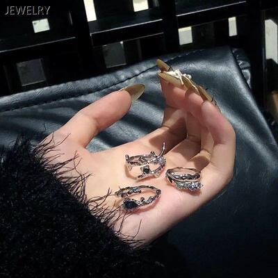 三件套戒指女ins潮小众设计精致