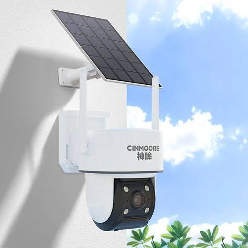 神眸PT3户外太阳能监控摄像头4G终身免流 手机远程360°无死角